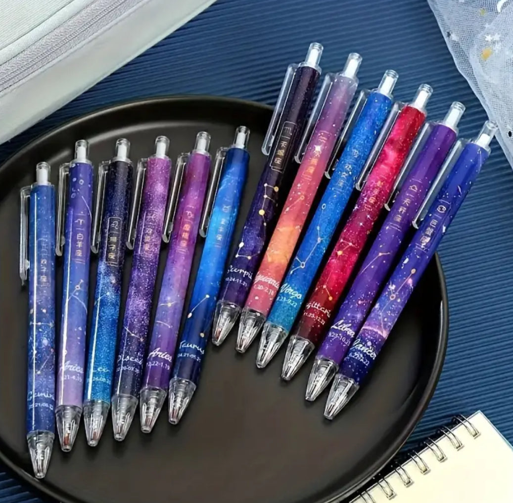 12 In A Pack Astrology Writing Pens