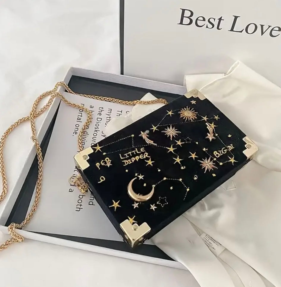 Elegant Astrology Crossbody Chain Purses