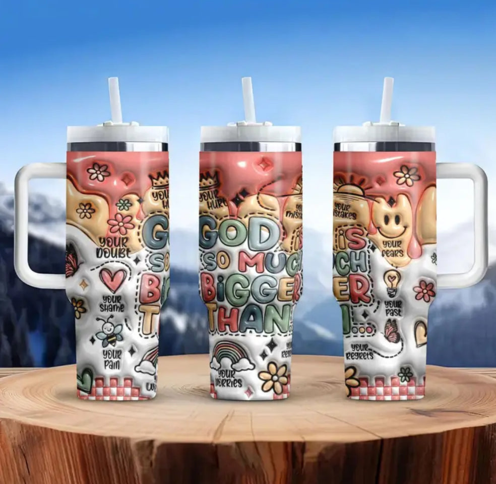 3D Pop Design Tumbler Cups