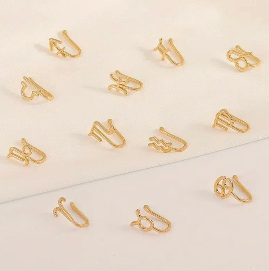 Fashionable Zodiac Sign Nose Rings