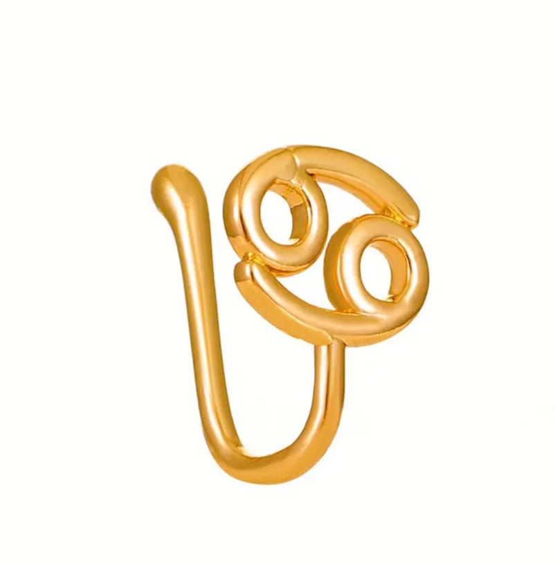 Fashionable Zodiac Sign Nose Rings