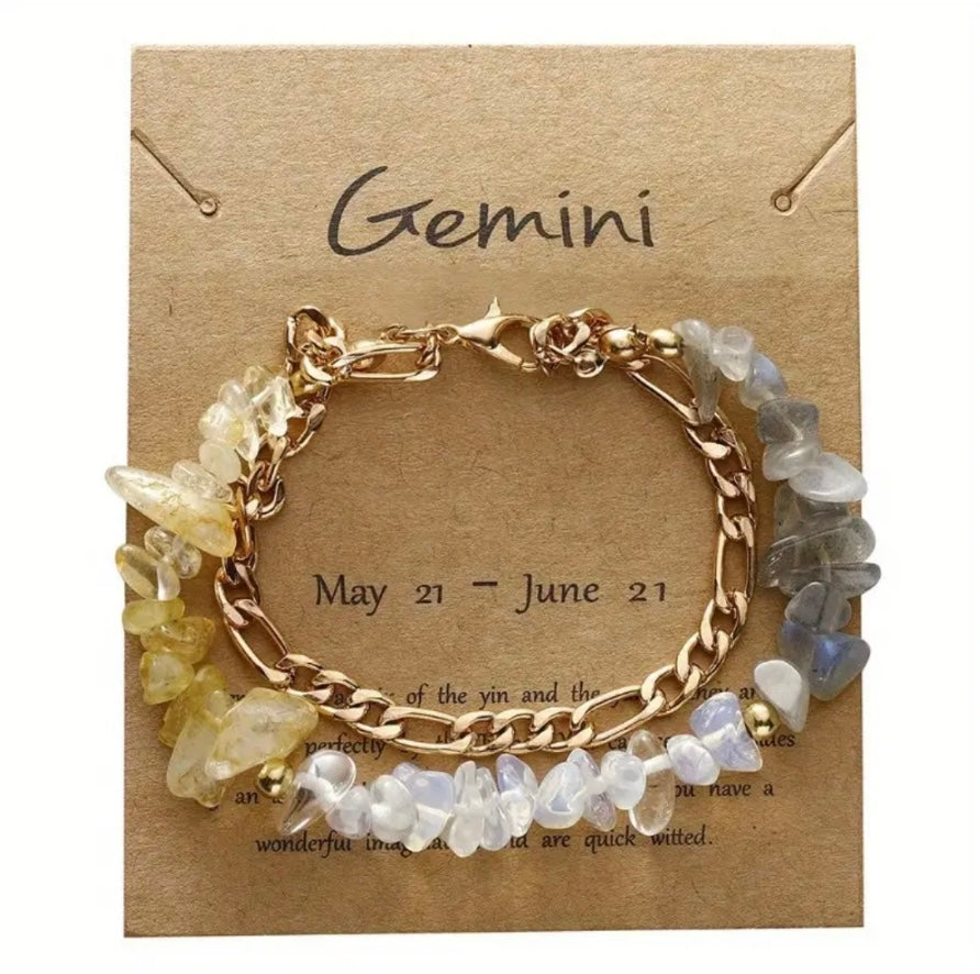 Crystallized & Beaded Zodiac Sign Fashion Bracelets