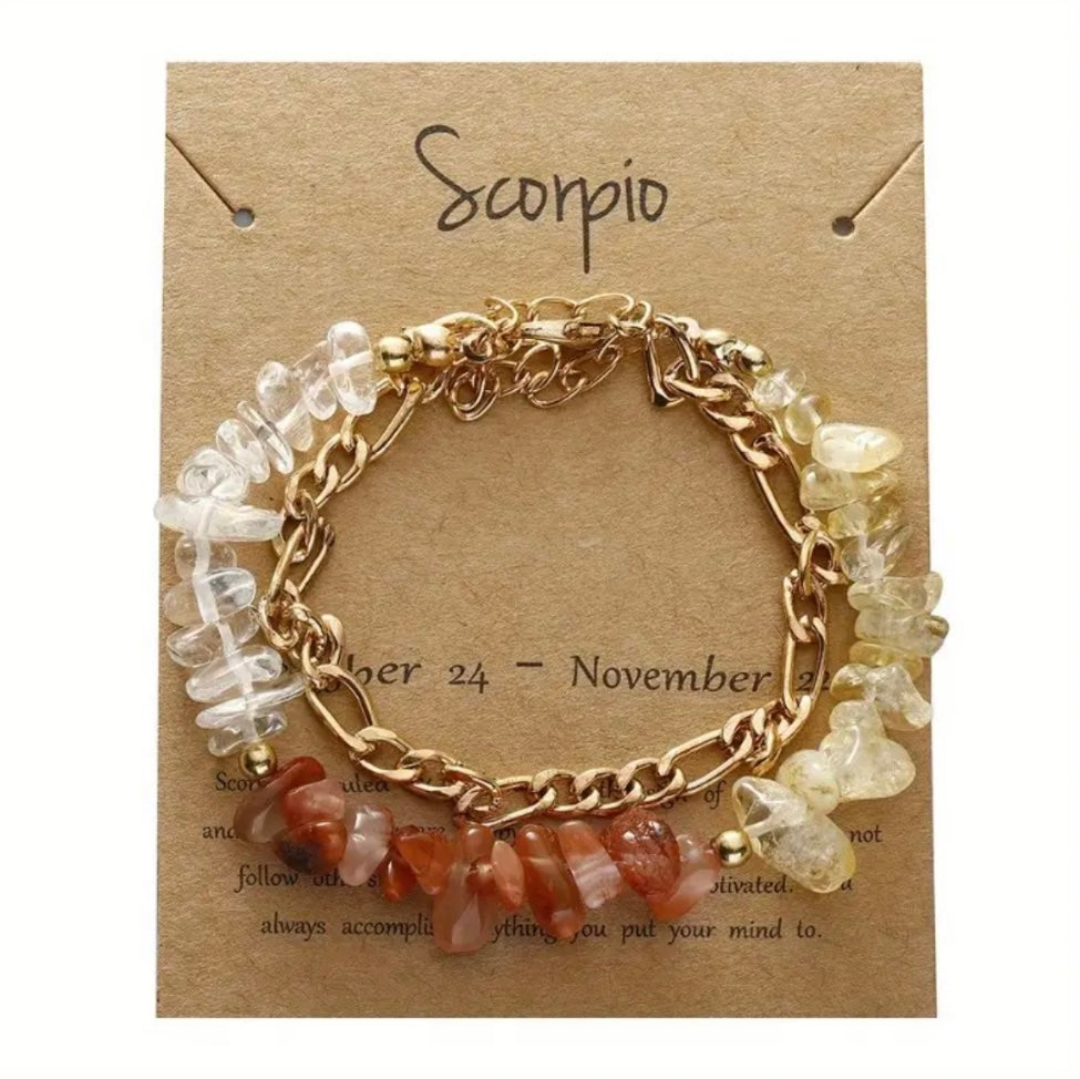 Crystallized & Beaded Zodiac Sign Fashion Bracelets