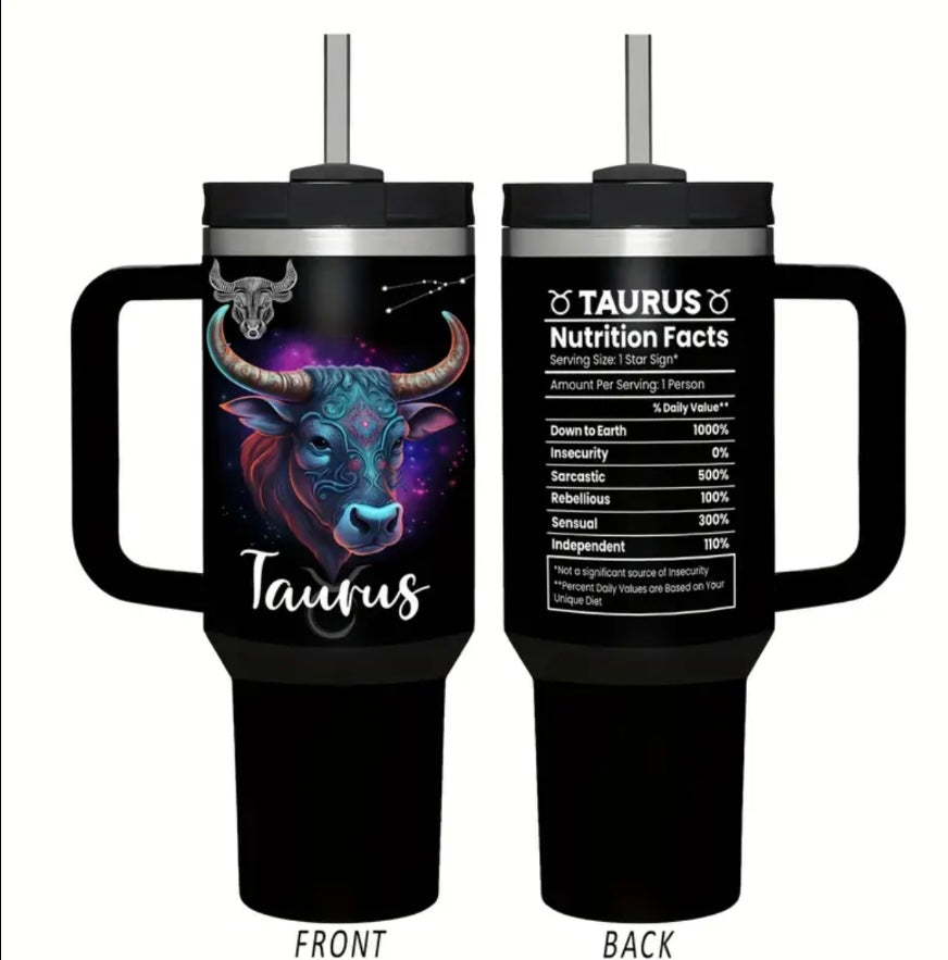 Zodiac Sign Tumblers With Nutritional Facts