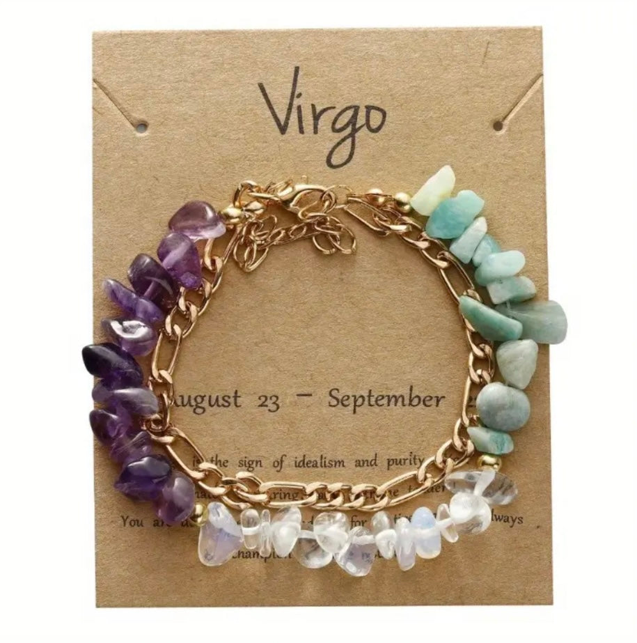 Crystallized & Beaded Zodiac Sign Fashion Bracelets