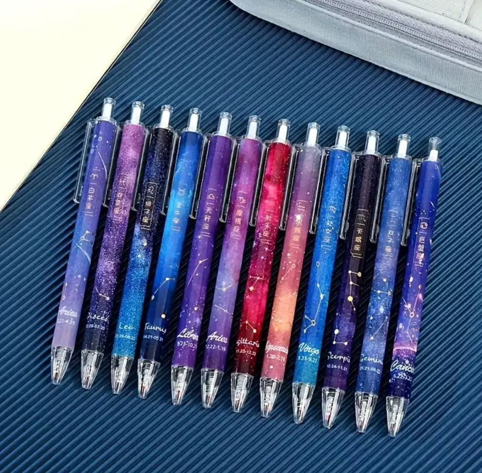 12 In A Pack Astrology Writing Pens