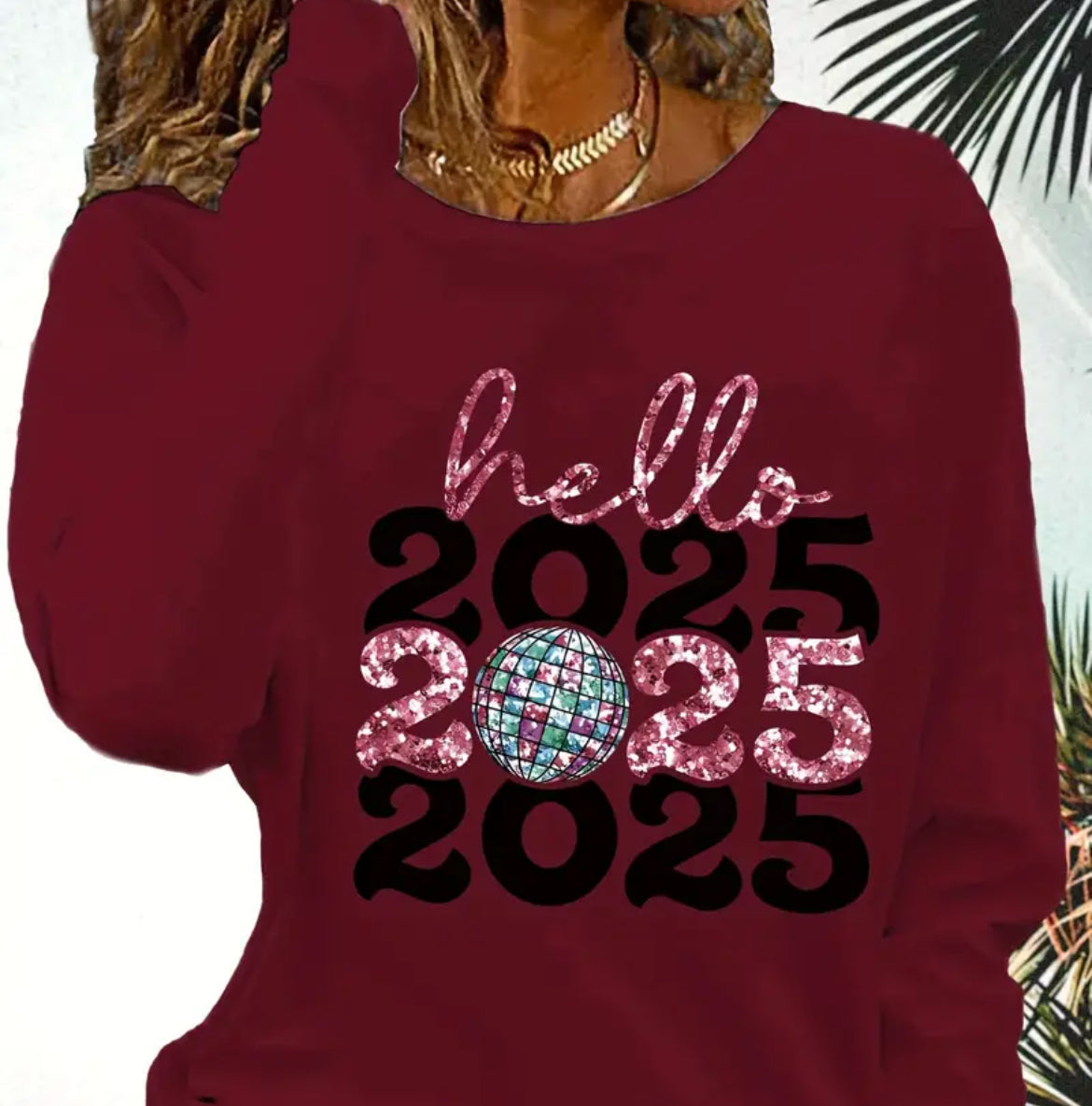 Hello 2025 Glitter Disco Tees