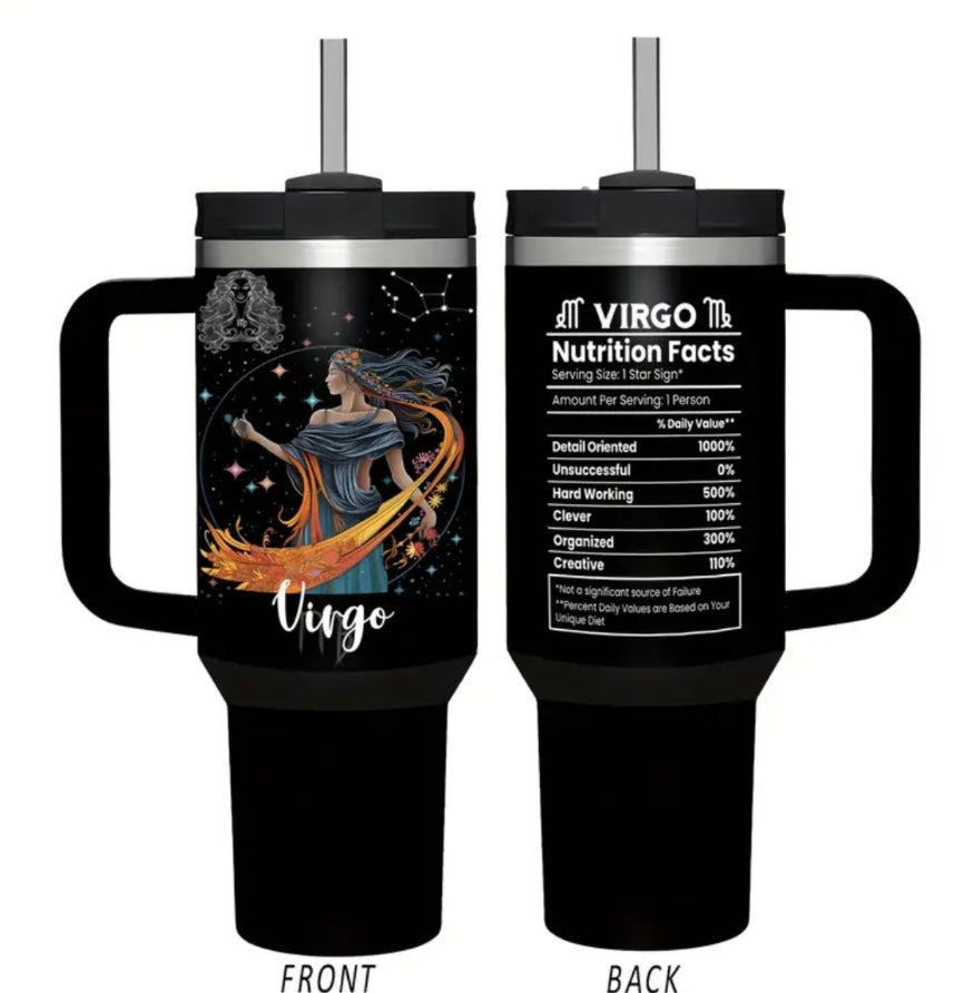 Zodiac Sign Tumblers With Nutritional Facts