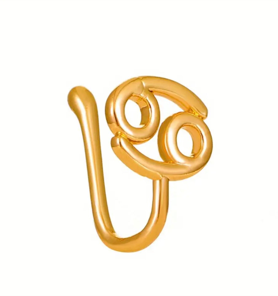 Fashionable Zodiac Sign Nose Rings