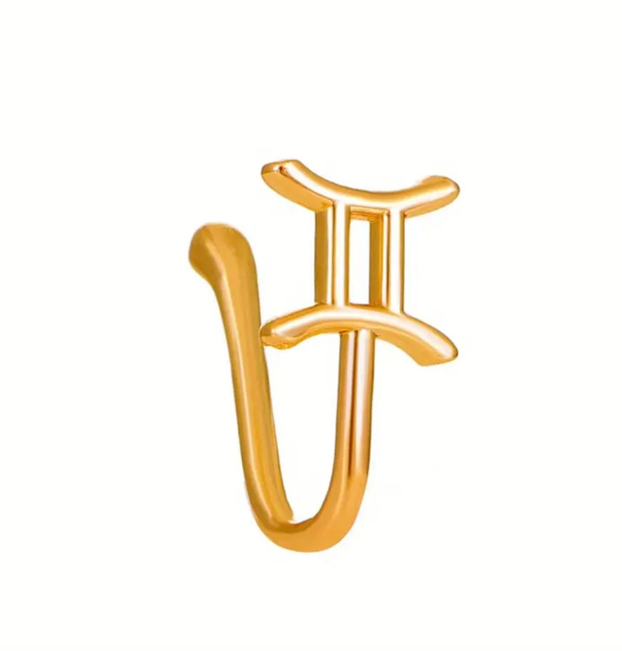 Fashionable Zodiac Sign Nose Rings