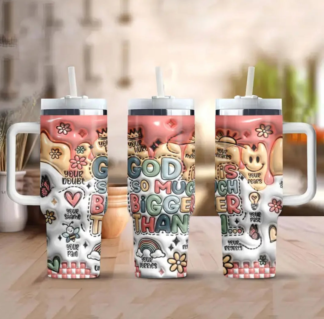 3D Pop Design Tumbler Cups