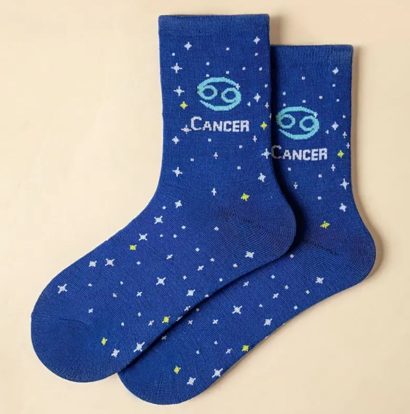 Cozy & Coloful 12 Pair Zodiac Sign Socks