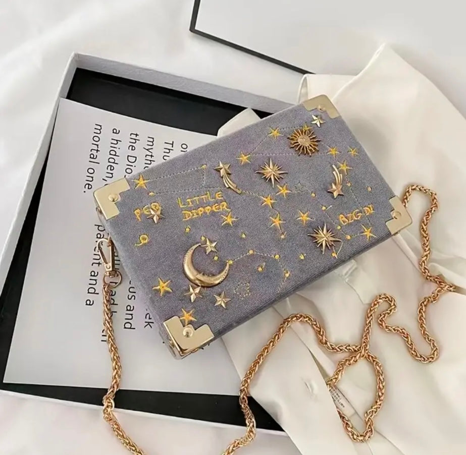 Elegant Astrology Crossbody Chain Purses